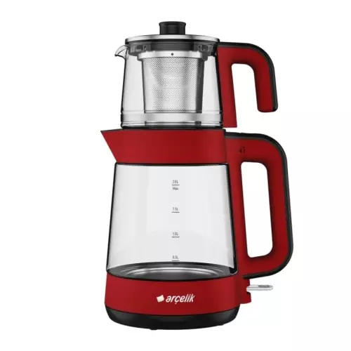 Arçelik CM 6964 K Resital Kırmızı 1900 W Cam Çay Makinesi